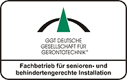 Logo: GGT Deutsche Gesellschaft für Gerontotechnik - Fachbetrieb für senioren- und behindertengerechte Installation
